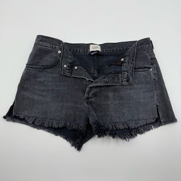 Citizens Of Humanity Women’s Annabelle Raw Cut Denim Shorts 29 Organic Cotton - Picture 2 of 10